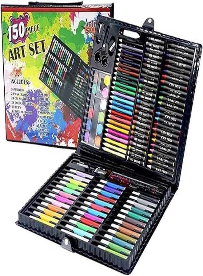 MANVI Color Set For Kids, Watercolor Pens, Drawing Art Kit, Brush Set Gift Boxes,Markers Art Drawing Kits,Prefect Gift for kids (150 Pcs Color Set) - Image 1