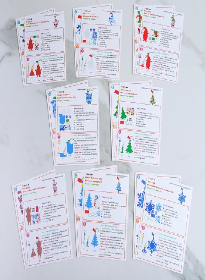 Winlyn 24 Sets 8 Designs Christmas Craft Kits Winter Crafts DIY Holiday Ornaments Decorations Art Sets Festive Foam Stickers Arts and Crafts for Kids Home Classroom Activities Party Favors - Image 4