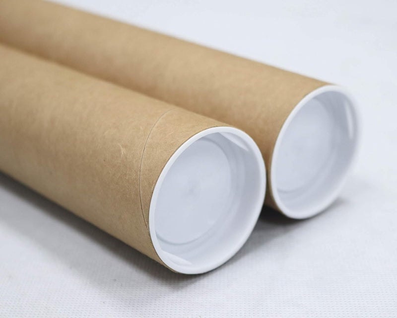 MagicWater Supply Mailing Tube - 2 in x 12 in - Kraft - 2 Pack - for Shipping and Storage of Posters, Arts, Crafts, and Documents - Image 1