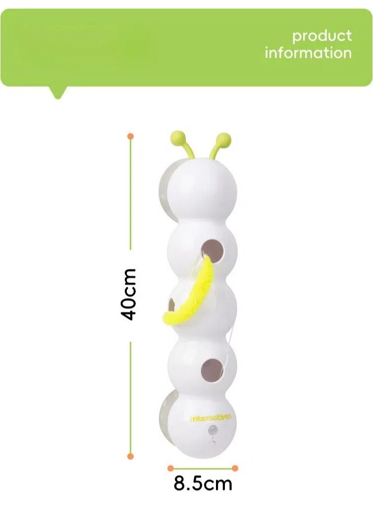 Generic Intelligent induction teasing cat toy cat automatic teasing stick caterpillar chasing fun self-hilarious and boring USB  - Image 5