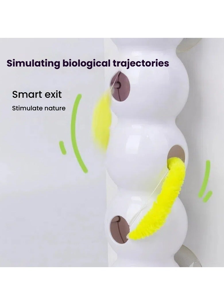 Generic Intelligent induction teasing cat toy cat automatic teasing stick caterpillar chasing fun self-hilarious and boring USB  - Image 2