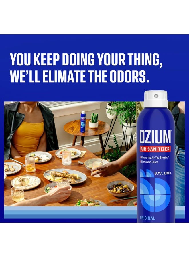 Ozium 3.5 Oz. Air Sanitizer & Odor Eliminator for Homes, Cars, Offices and More, Original Scent,(Pack of 2), clear - Image 2