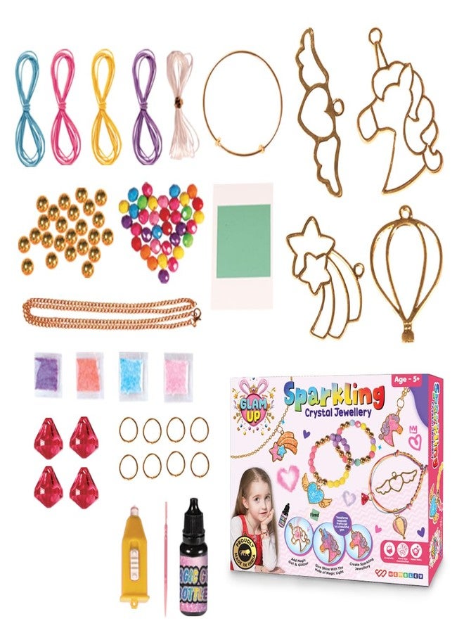 Wembley Bracelet Making Set for Girls Sparkling with Colorful Beads Jewellery Making DIY Kit for Kids | Birthday Gift for Girls Above 7 Years | Friendship Band Bracelet Kit for Kids Age 12-15 - Image 2