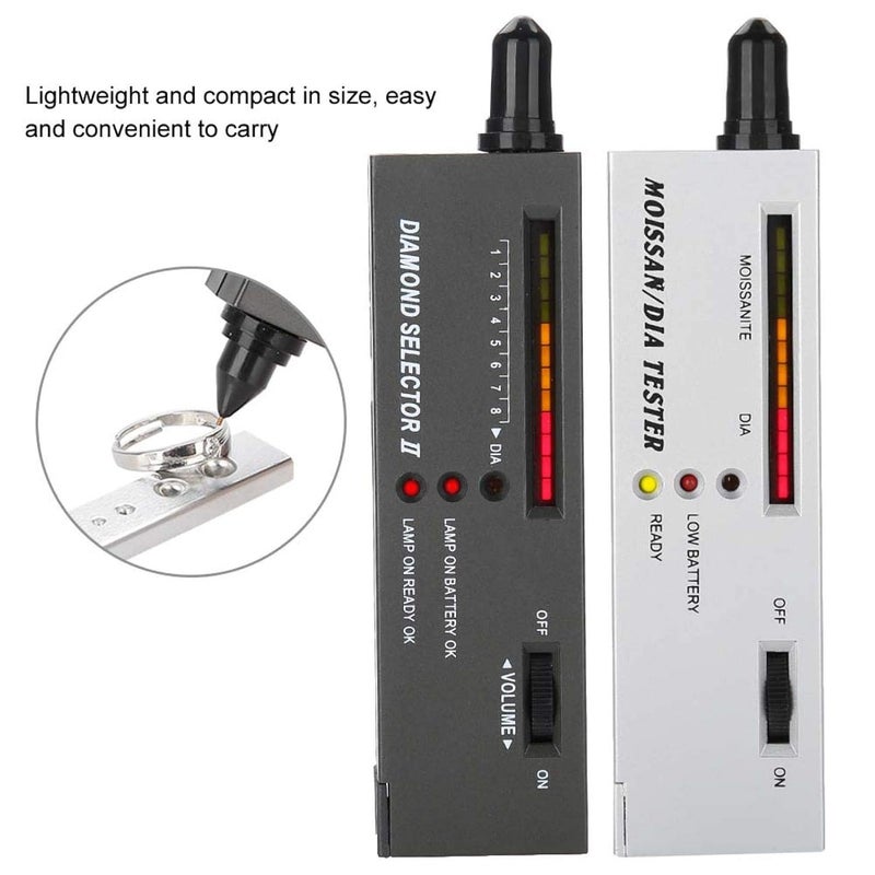 woobles Diamond Tester Tool Set, Diamond Tester Diamond Tester Diamond Detector Selector, Gems Stone Hardness Test Tool Diamond Testers High Accuracy Diamond Tester Professional Jeweler - Image 2