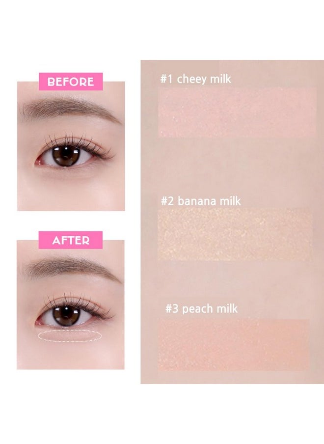 BBI@ BBIA - Bbia Last Powder Pencil 3 Colorshimmer Glitter Stick Eyeshadow Eyeliner Under Eye Highlighter Stick Smooth Cream Crayon Powder Eyeshdow Pencil Longlasting Korea Eye Makeup (02 Banana Milk) - Image 1