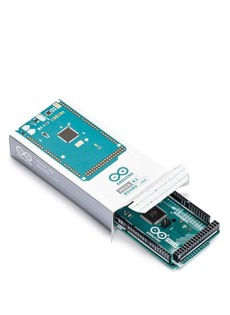 Arduino Mega 2560 REV3 A000067, Advanced Microcontroller Board with ATmega2560, Enhanced Memory and I/O for Complex Arduino Projects