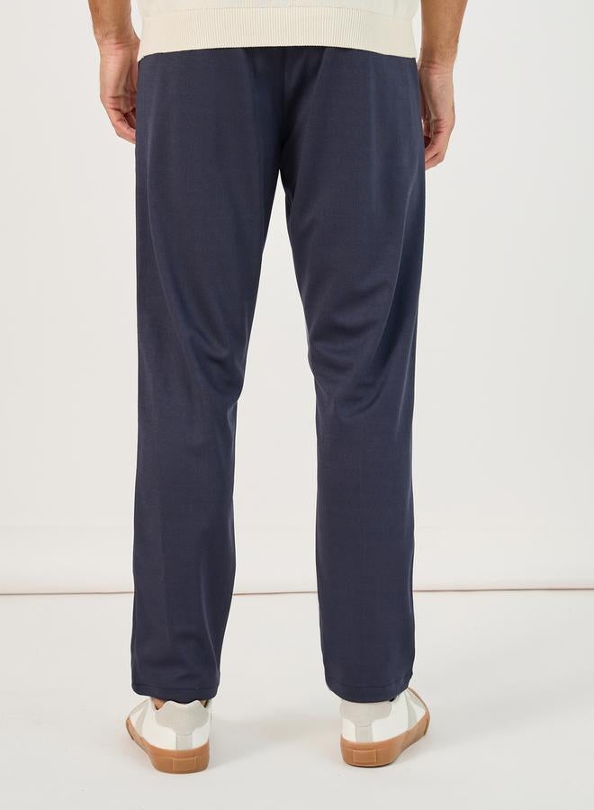 Styli Front Pintuck Knit Slim Fit Pants  - Image 4