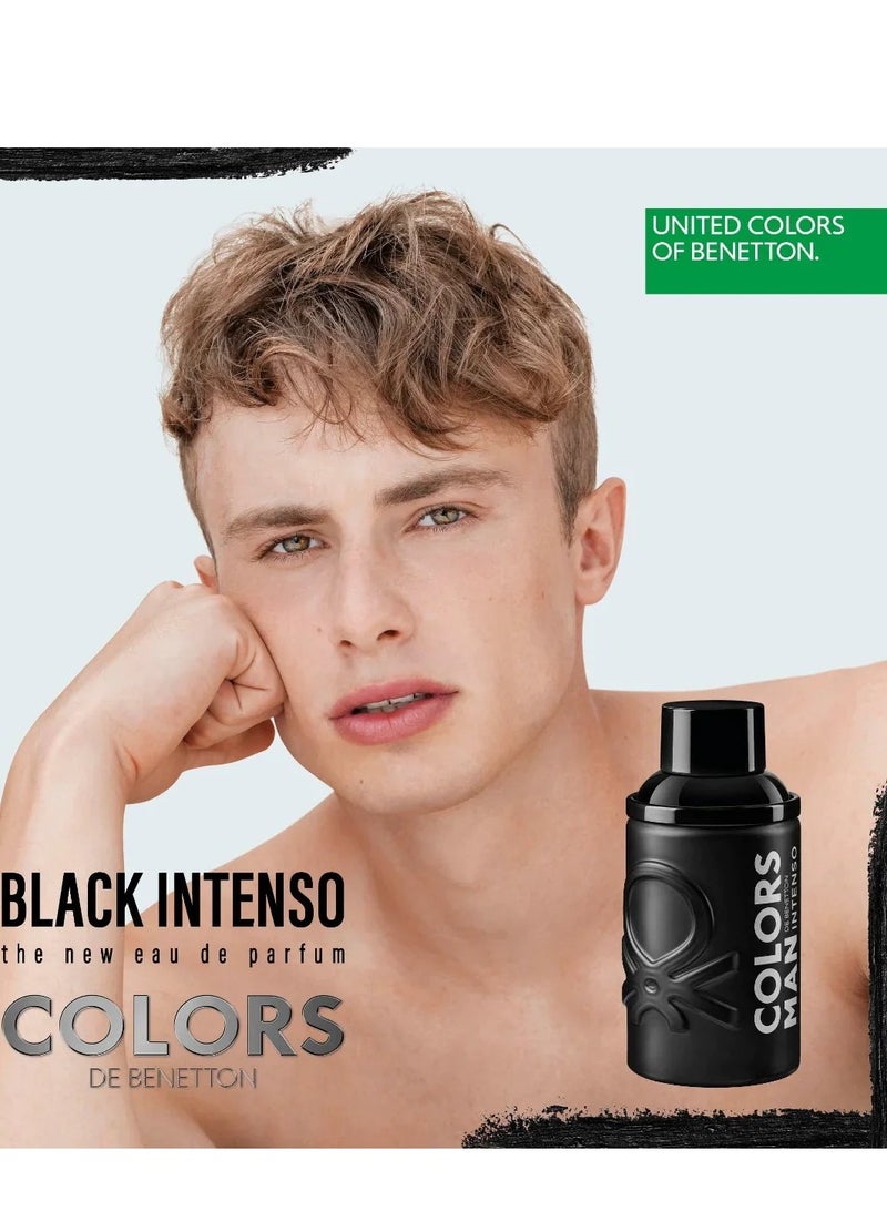 بينيتون كولورز بلاك إنتنس للرجال 100مل - Image 4