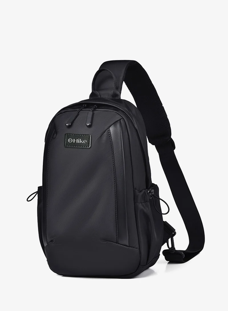 هايك Hike Unisex Durable Cross-body Bag Water Resistant Anti-Theft Unisex Sling bag for Travel School College Business Shopping Outdoor, HK3321-BLACK