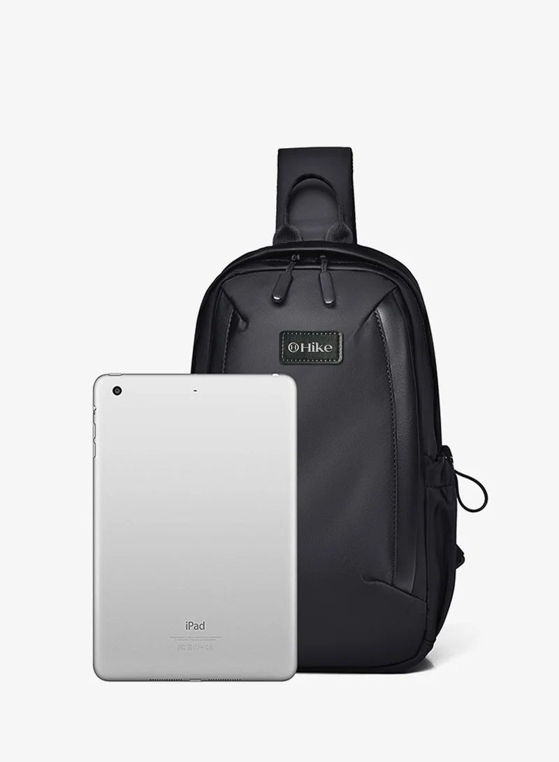 Hike Black Unisex Durable Cross-body Bag Water Resistant Anti-Theft Unisex Sling bag for Travel School College Business Shopping Outdoor, HK3321, Black  | Best Price UAE