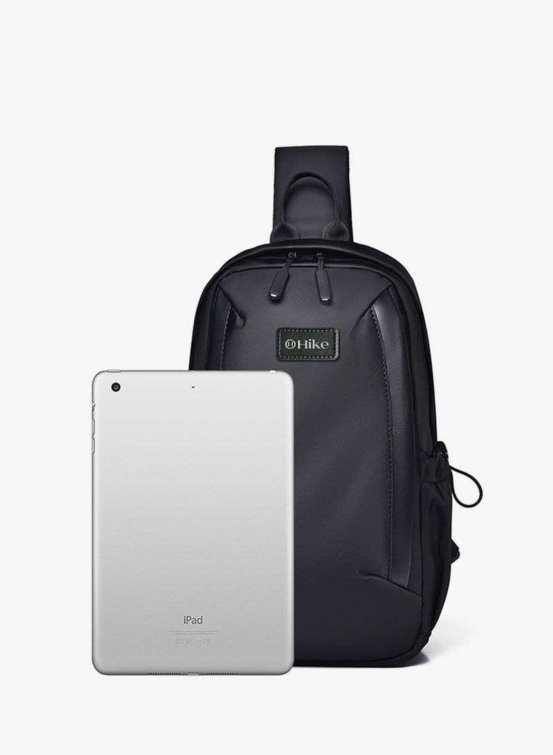 هايك Hike Unisex Durable Cross-body Bag Water Resistant Anti-Theft Unisex Sling bag for Travel School College Business Shopping Outdoor, HK3321-BLACK - Image 4