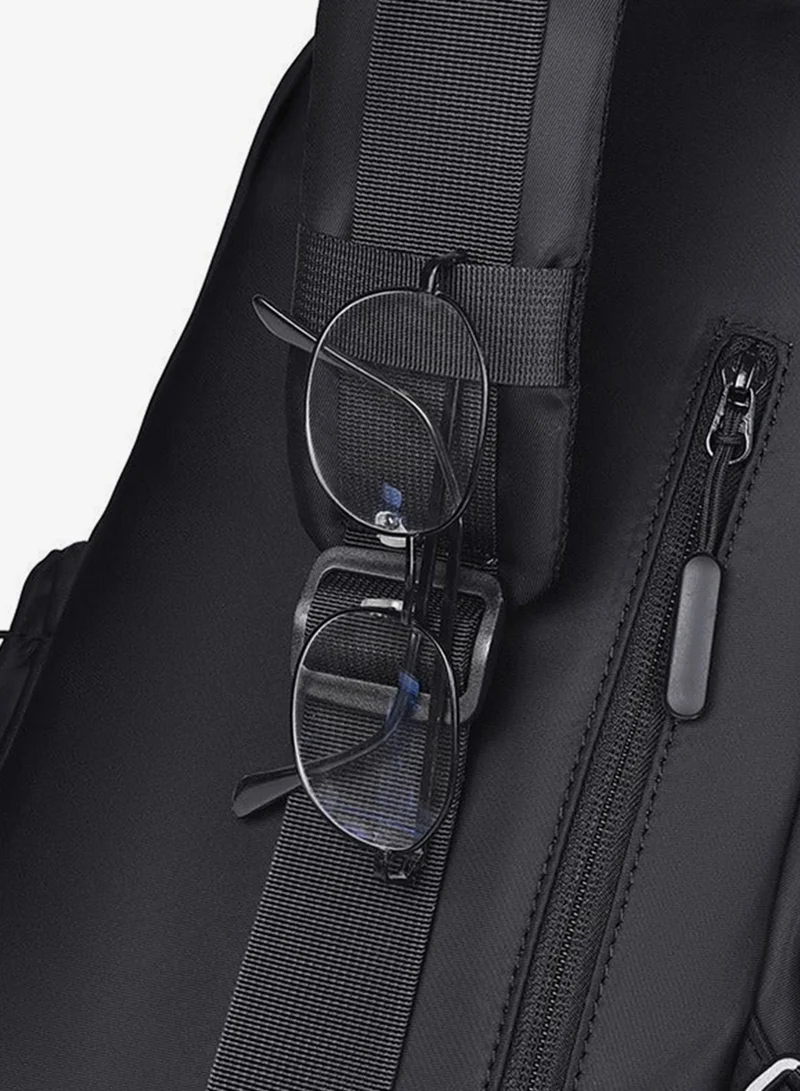 Hike Black Unisex Durable Cross-body Bag Water Resistant Anti-Theft Unisex Sling bag for Travel School College Business Shopping Outdoor, HK3321, Black  | Best Price UAE
