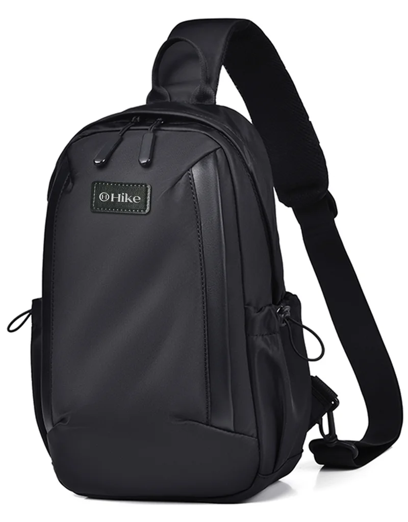 هايك Hike Unisex Durable Cross-body Bag Water Resistant Anti-Theft Unisex Sling bag for Travel School College Business Shopping Outdoor, HK3321-BLACK