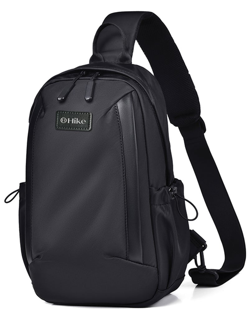 هايك Hike Unisex Durable Cross-body Bag Water Resistant Anti-Theft Unisex Sling bag for Travel School College Business Shopping Outdoor, HK3321-BLACK - Image 1