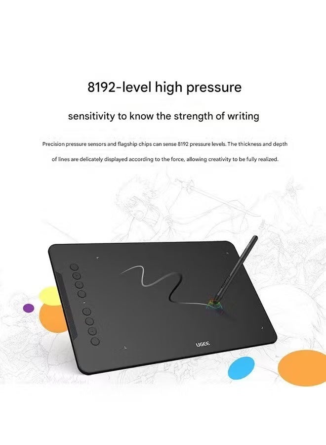 يو جيي لوحة رسم رقمية Ugee EX08، اتصال بالكمبيوتر، اتصال بالهاتف المحمول، فصل دراسي عبر الإنترنت، لوحة كتابة يدوية، لوحة رسم PS، جهاز لوحي للرسومات الفنية - Image 2