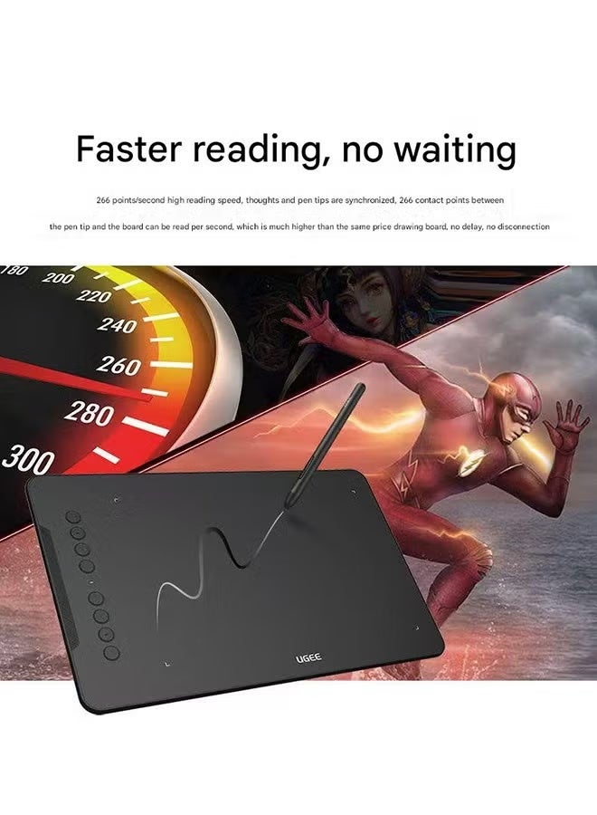 يو جيي لوحة رسم رقمية Ugee EX08، اتصال بالكمبيوتر، اتصال بالهاتف المحمول، فصل دراسي عبر الإنترنت، لوحة كتابة يدوية، لوحة رسم PS، جهاز لوحي للرسومات الفنية - Image 3