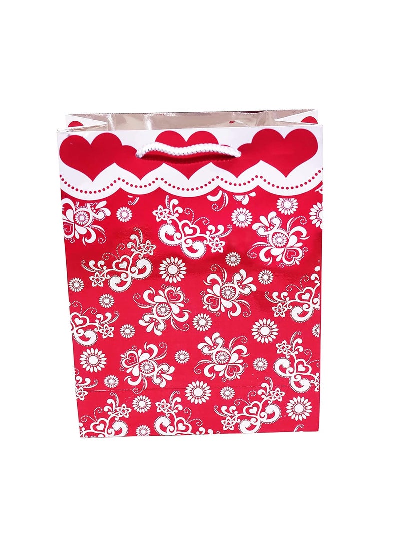 iLife - iLife Gift Bags 20 * 8.6 * 26 CM - 12 Pcs Paper Bags with Handles Bulk, Shopping Bags Retail Bags Paper Gift Bags (Maroon) - Image 1