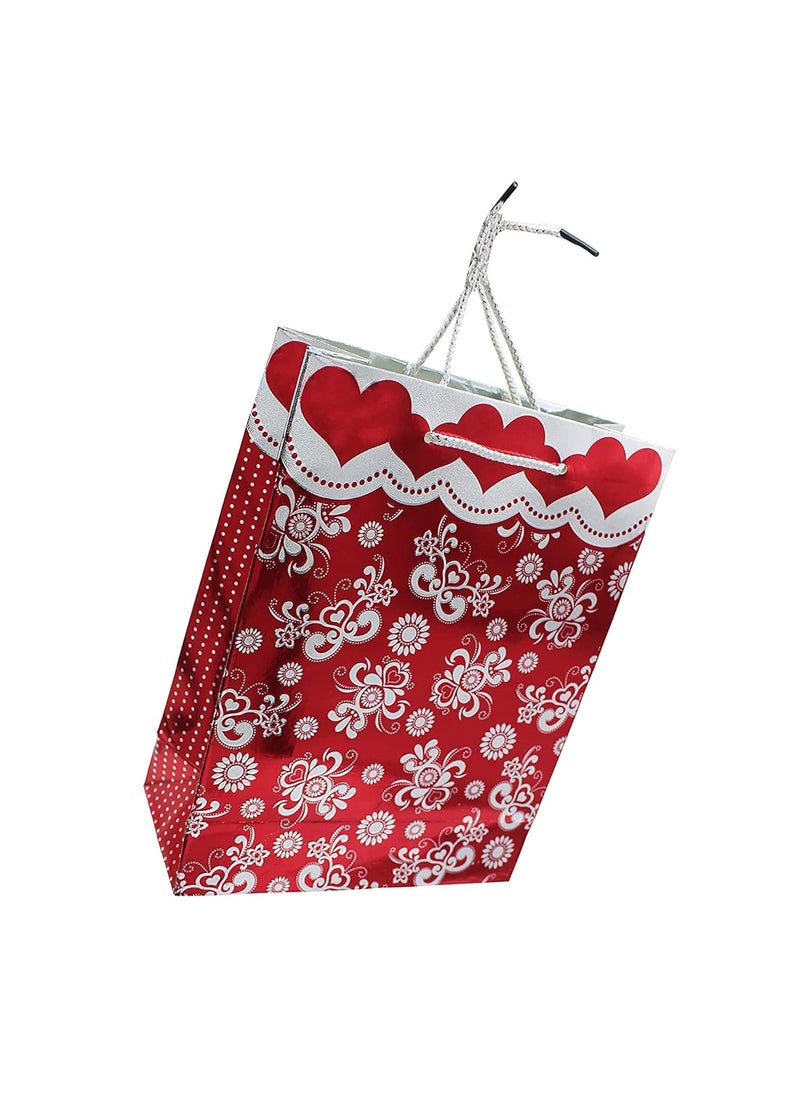 iLife - iLife Gift Bags 20 * 8.6 * 26 CM - 12 Pcs Paper Bags with Handles Bulk, Shopping Bags Retail Bags Paper Gift Bags (Maroon) - Image 1