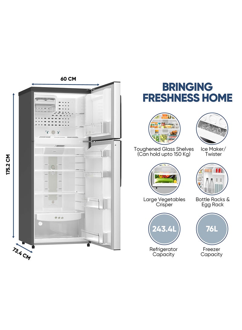 NIKAI Bundle 500L Double Door Frost Free Refrigerator (NRF500FSS) + 8/5  Fully Automatic Washer & Dryer (NWM805FDW) + Nikai 4K Google Smart TV (55NIKGOOGLE) 500 L 113 W NRF500FSS+NWM+55NIK Silver - Image 5