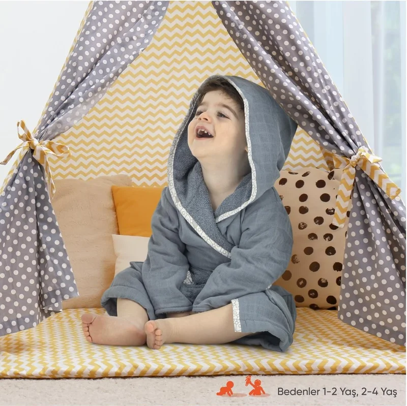 Gezenbebe Hero Muslin & Towel Baby Kids Bathrobe Koala