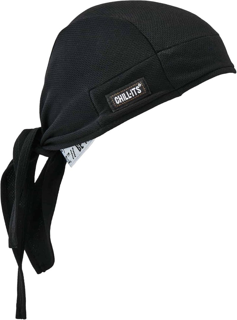 Ergodyne Chill Its 6615 High-Performance Bandana Do Rag - Terry Cloth Sweatband - Image 1