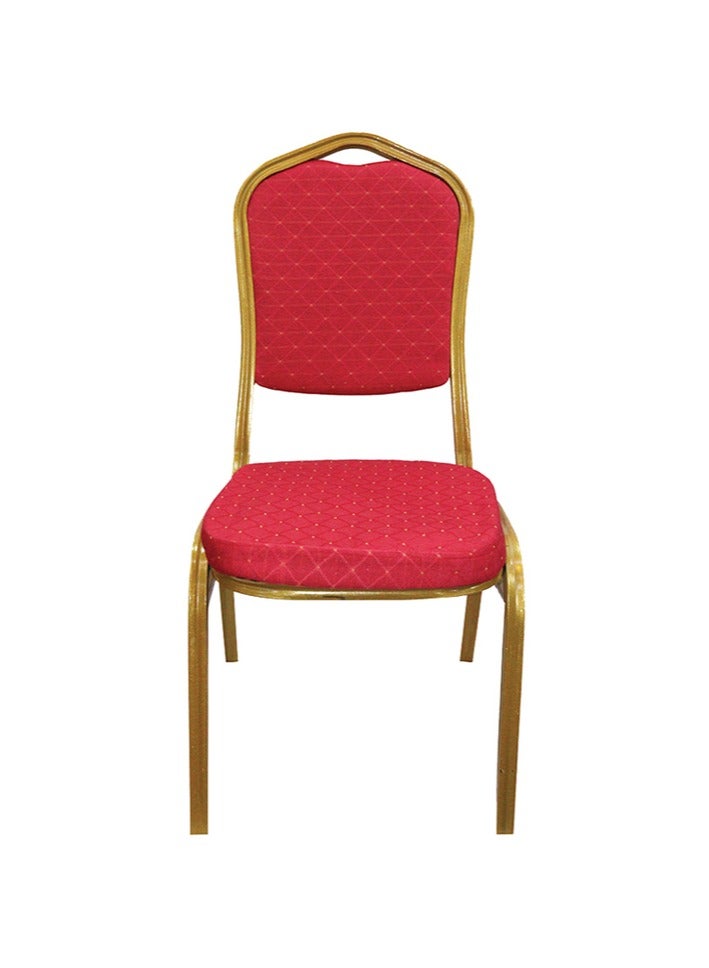 كرسي مكتب مصنوع من الخشب بني/أحمر - Image 3