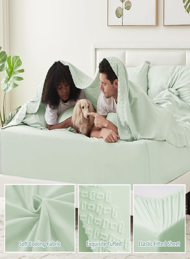 KKN Queen Sheets Set-6 Piece Bedding Sheets & Pillowcases-Luxury Hotel Bed Set for Women & Men - Deep Pockets-Soft&Cooling Sheet -Brushed Microfiber Easy Care& Wrinkle Free Sheets - Image 5