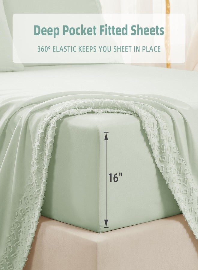 KKN Queen Sheets Set-6 Piece Bedding Sheets & Pillowcases-Luxury Hotel Bed Set for Women & Men - Deep Pockets-Soft&Cooling Sheet -Brushed Microfiber Easy Care& Wrinkle Free Sheets - Image 4