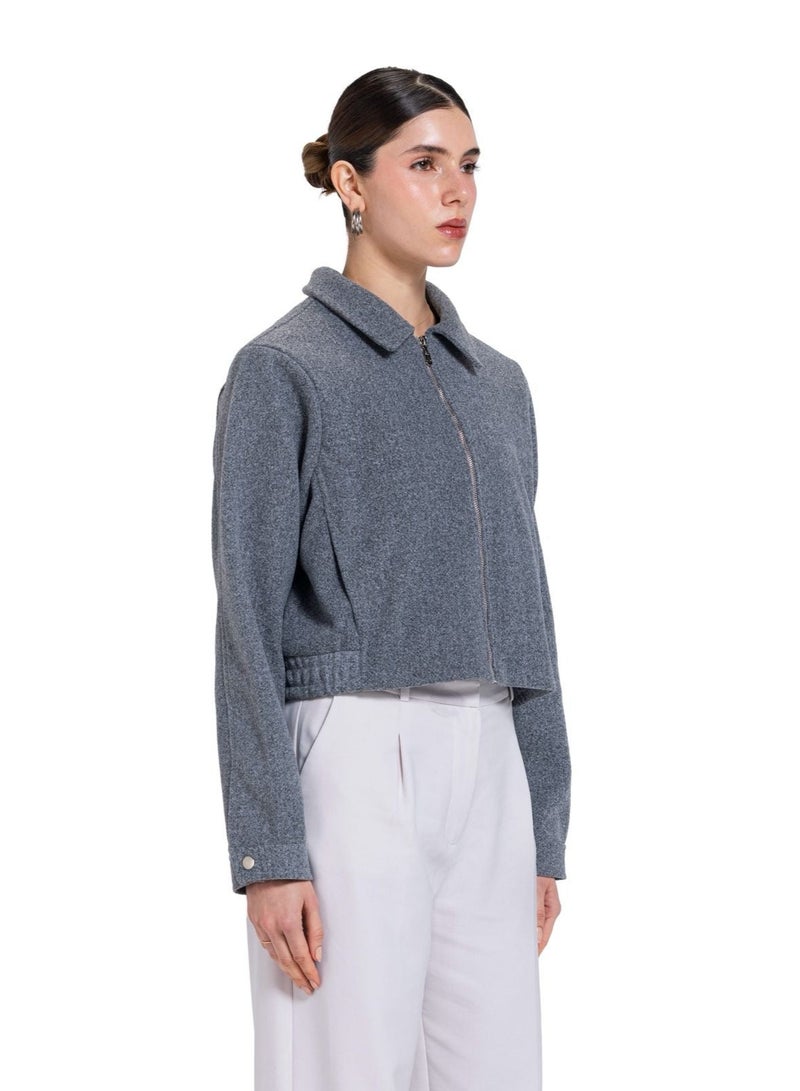 CTRL Wool Bomber Jacket - Image 3