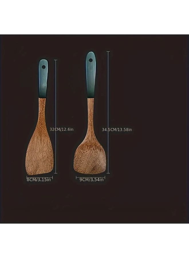 Handmade Heavy Duty Wingwood Rice Spoon A01 Nonstick Natural Wood Cooking Utensil - Image 5