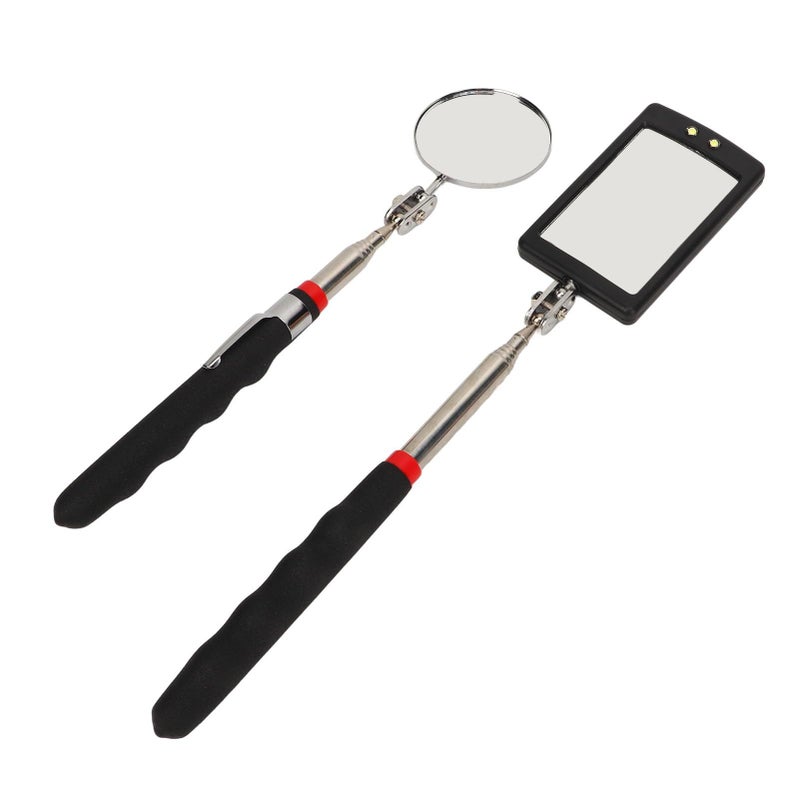 Ciciglow 22 Inch Lighted Flexible Telescoping Inspection Mirror Set Retractable Pickup Tool with LED Light For Mechanics Narrow Spaces - Image 5