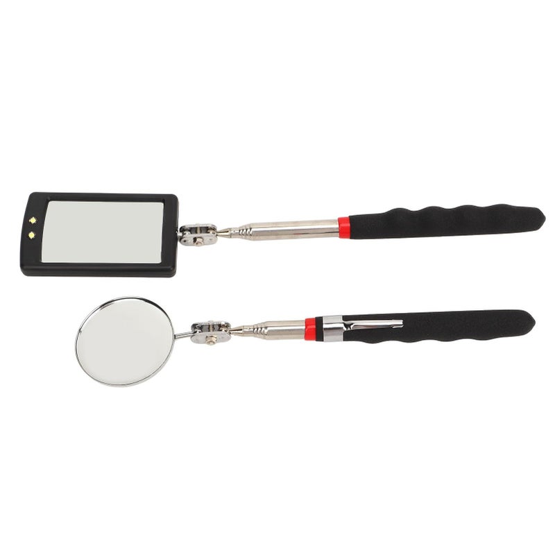 Ciciglow 22 Inch Lighted Flexible Telescoping Inspection Mirror Set Retractable Pickup Tool with LED Light For Mechanics Narrow Spaces - Image 4