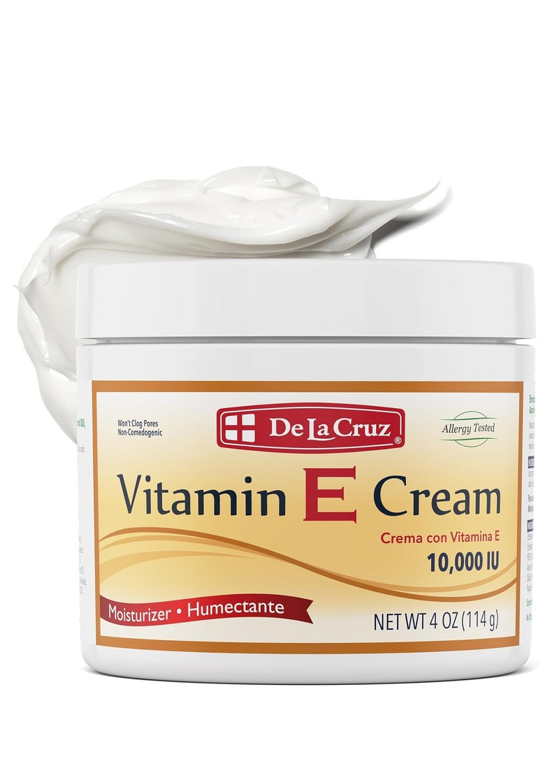 De La Cruz DE LA CRUZ 10,000 IU VITAMIN E CREAM 4 oz  - Image 1