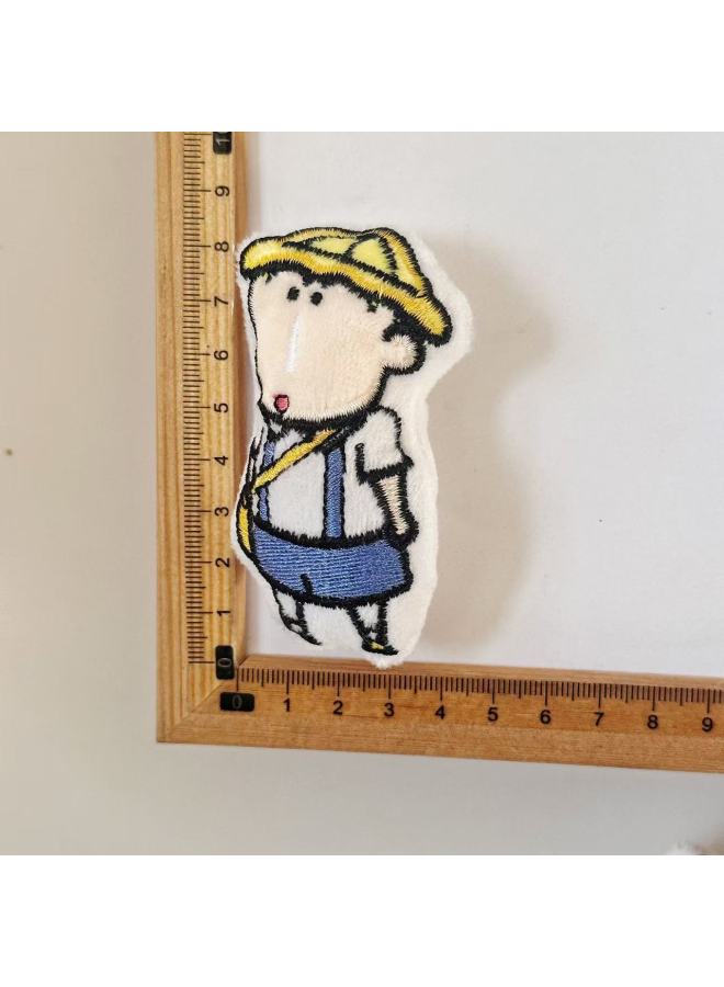 Variant Crayon Shin Cartoon Plush Animal DIY Accessories Decoration Accessories Shoes And Hats Clothing Accessories Socks Decoration-Color:Yellow Hat Dumb  - Image 1