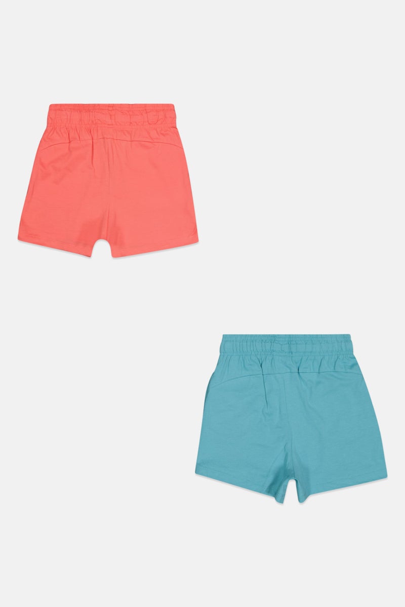 PUMA Kids Girl 2 Pcs Sportswear Fit Outdoor Shorts, Multicolor - Image 3