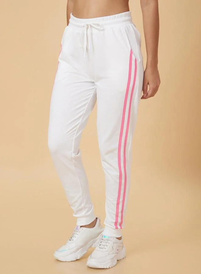 globus Globus Striped Regular Fit Side Stripes High-Rise Trousers
