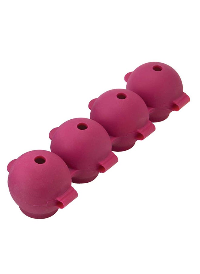 joie Silicon Ice Ball Tray, makes 4 ice balls, assorted, 1 Piece. Red - Image 5
