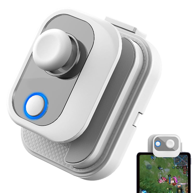 Generic (Unbranded) Mini Mobile Phone Game Controller Intelligent Gun-pressing Joystick Handle for Android IOS White - Image 2