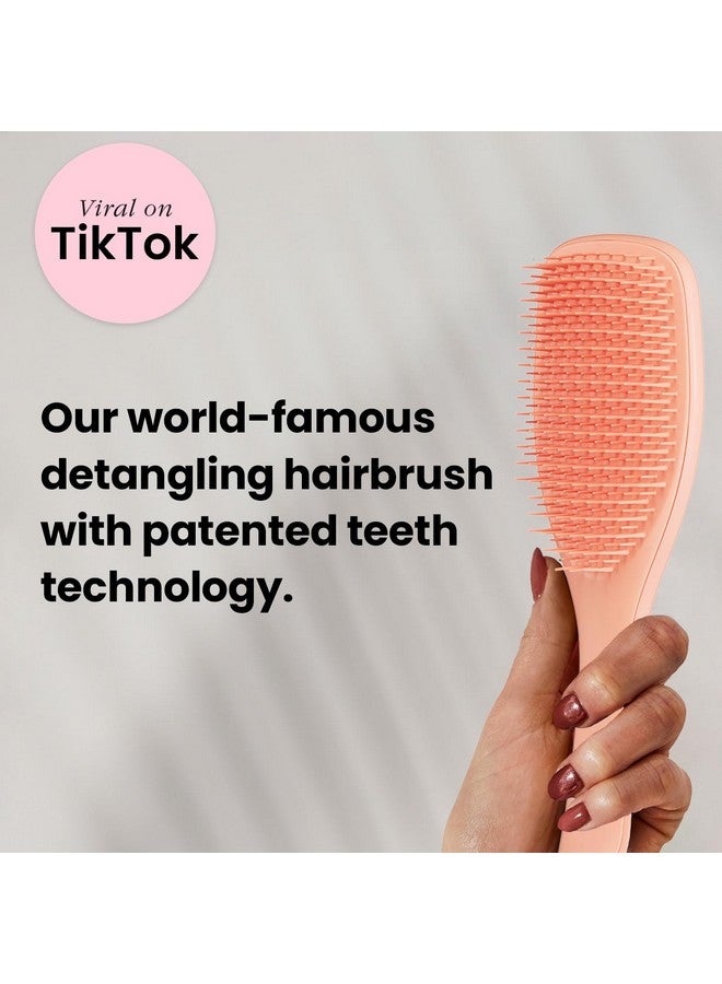 TANGLE TEEZER The Ultimate Detangler Hairbrush For Wet & Dry Hair For All Hair Types Eliminates Knots & Reduces Breakage Apricot - Image 2