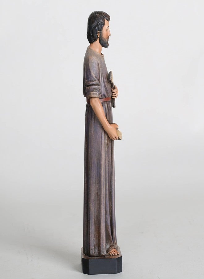 BC BUILDCLASSIC BC Catholic Saint Joseph Statue The Worker, 11" H Patron Saint of Families & Travelers Catholic Decor Indoor, Religious Gifts for Labour Days Hand Painted by Buildclassic - Image 5