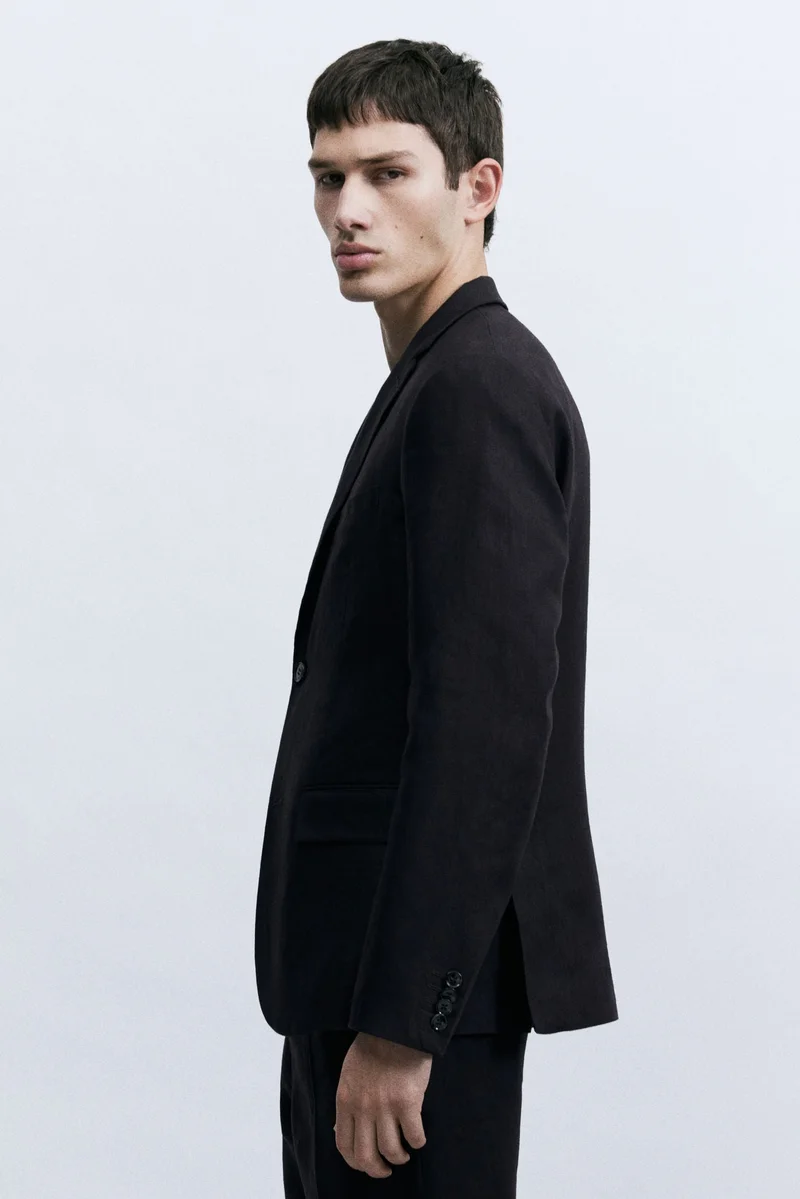 H&M  Slim Fit Linen jacket for Men | Best Price UAE