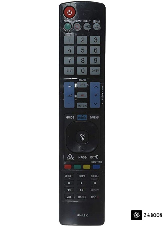 Zaboon Remote Control For Lg Tvs Lg-L930 Black