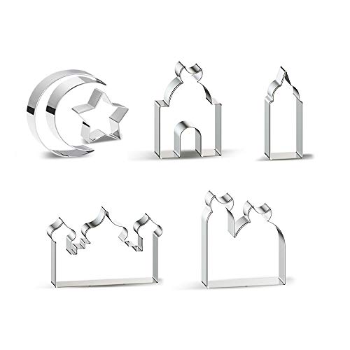 Aprildecember Ramadan Decoration Cookie Cutters Set - 6 Pcs, Eid Fondant Cake Baking Tools, Ramadan Party Decorations - Image 5