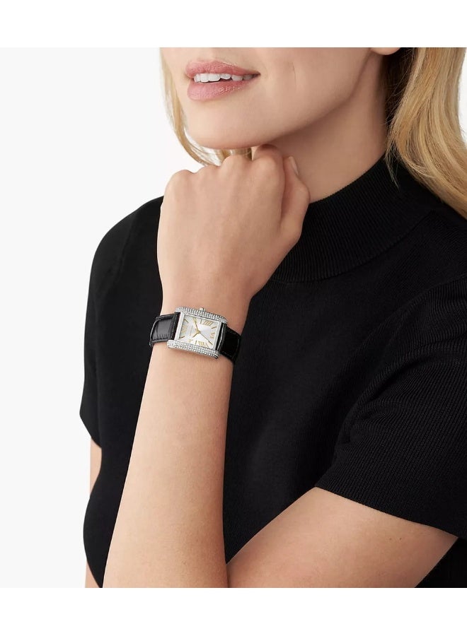 Michael Kors Women Emery Quartz Watch with Leather Band - Image 5