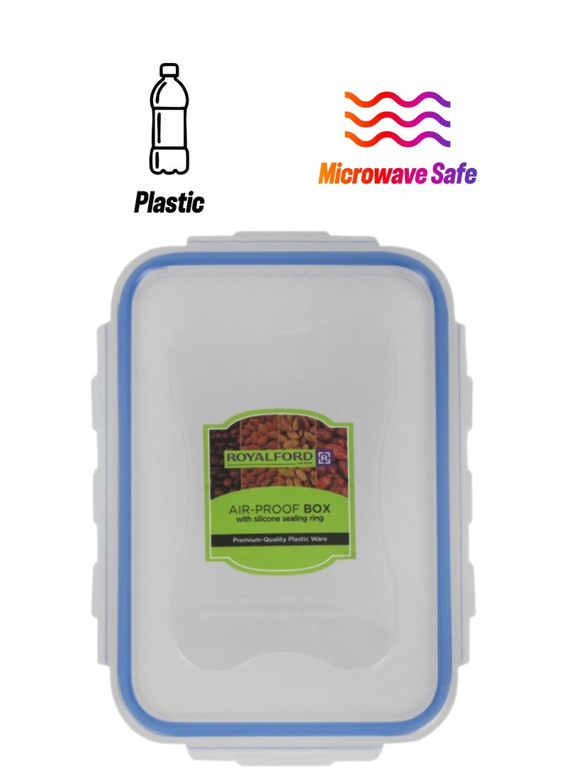 Royalford Air-Proof Container Box With Silicone Sealing Ring Premium Quality Plastic Ware Multi Color 350ml - Image 1