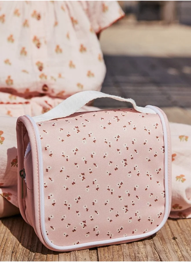Olli Ella See-Ya Wash Bag - Pink Daisies