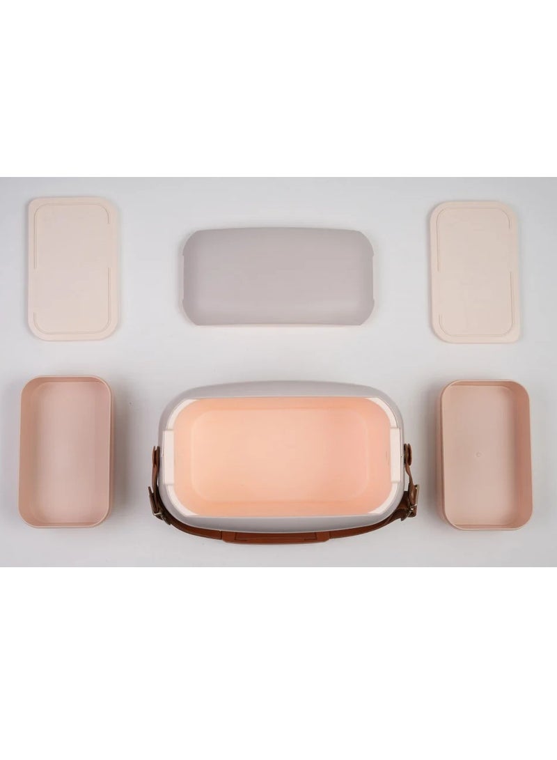 Polarbox 6 Liters Urban Cooler Bag with 2 Containers Matcha Perla Gold| Lunch Box | thermal cooler box | Ice Box, PB- 9345 - Image 5