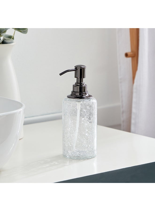 Home Box Cristal Glass Soap Dispenser 7.5 x 7.5 x 20 cm  - Image 1