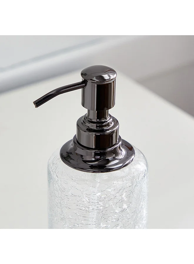 Home Box Cristal Glass Soap Dispenser 7.5 x 7.5 x 20 cm