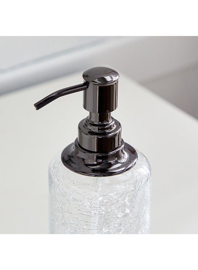 Home Box Cristal Glass Soap Dispenser 7.5 x 7.5 x 20 cm  - Image 2